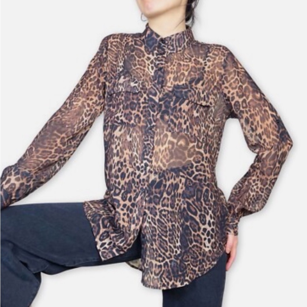 Witchery Leopard-Print Blouse